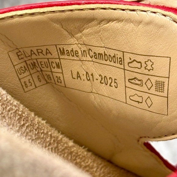 Vionic Elara Red Adjustable Slides Sandals 8.5M Arch Support Orig $129 - Picture 7 of 10